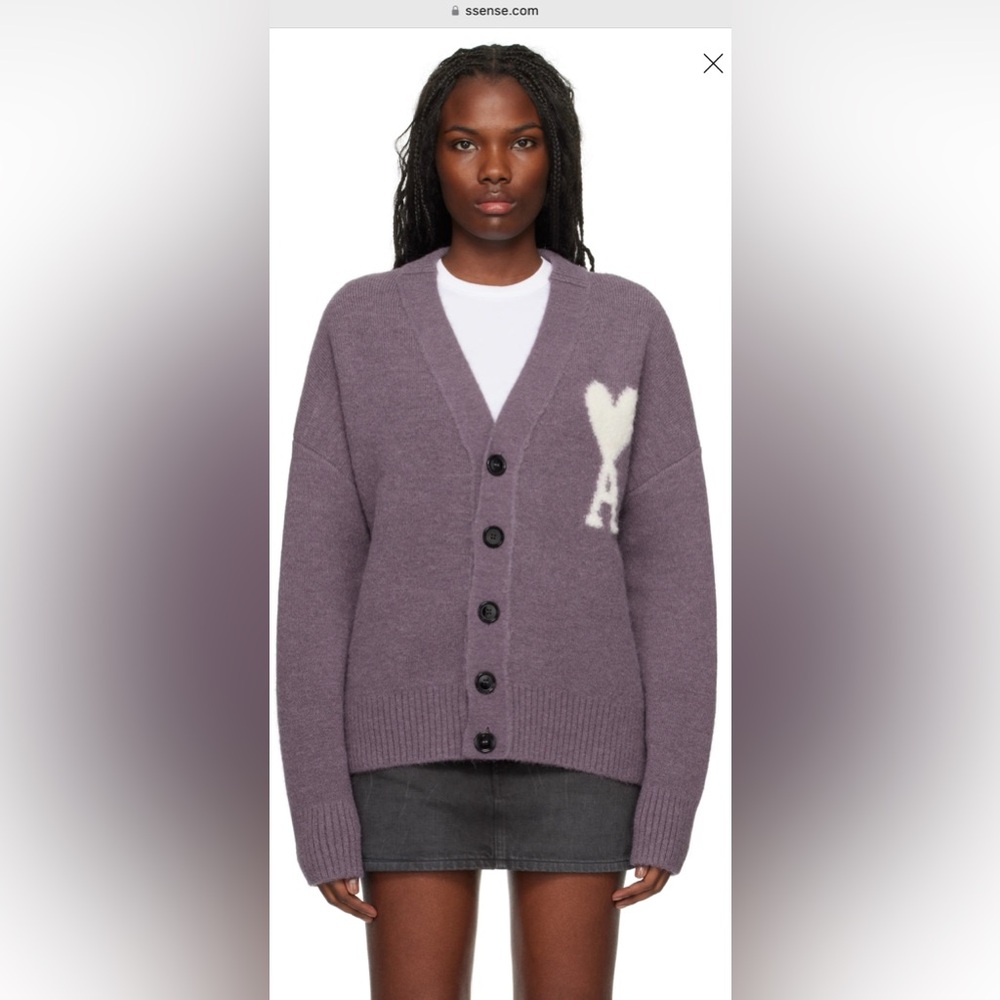 Purple Ami de Coeur Cardigan